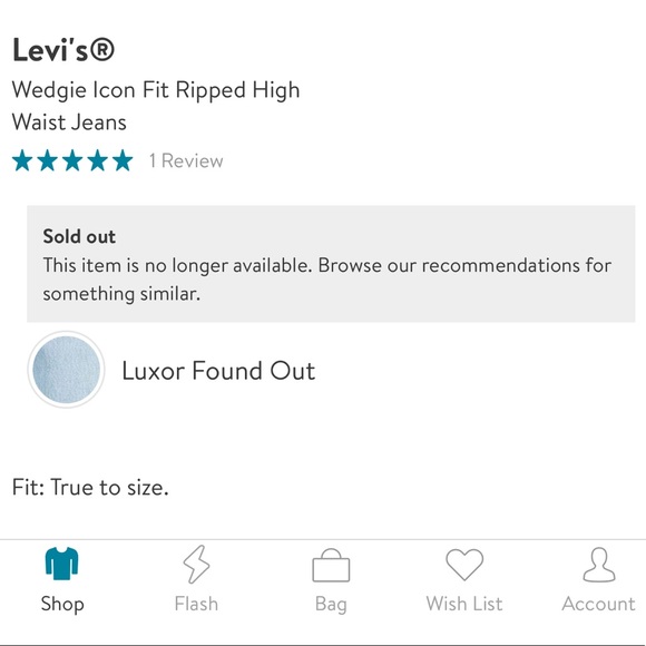 Levi’s wedge fit jeans - Picture 2 of 6